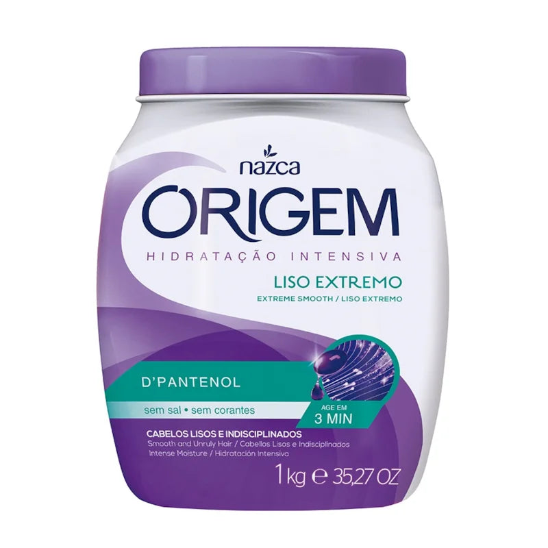 Origem Intense Moisturizing Extreme Smooth Vegan Hair Mask 1kg - Nazca