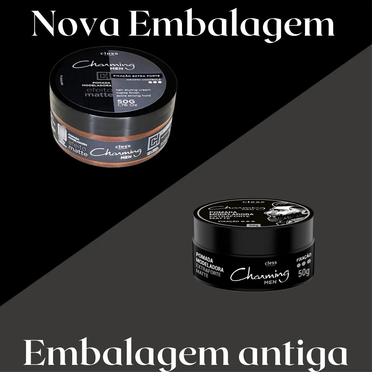 Pomada Modeladora Encantadora Efecto Extra Fuerte Mate 50g - Cless