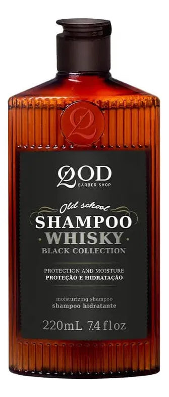 Barber Old School Whisky Champú Tratamiento Hidratante Capilar 220ML - QOD