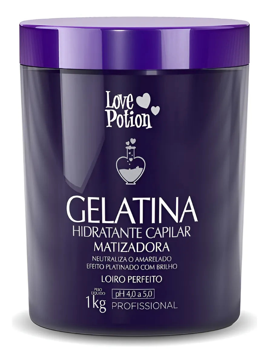 Professional Hair Moisturizer Jelly Blond Toning Gelatine Mask 1Kg - L