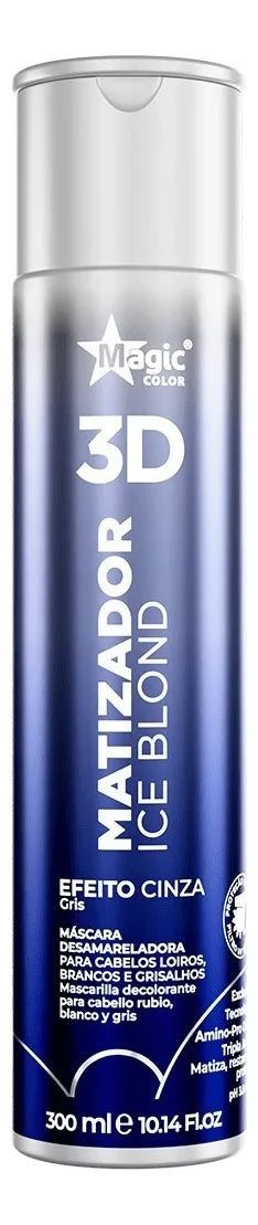 Brazilian Treatment Gray Effect Ice Blond 3D Tinting Gloss 300ml - Magic Color