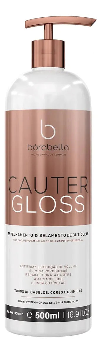 Hair Mirroring Reconstrucción Inmediata Cauter Gloss Shielding 500ml - Borabella