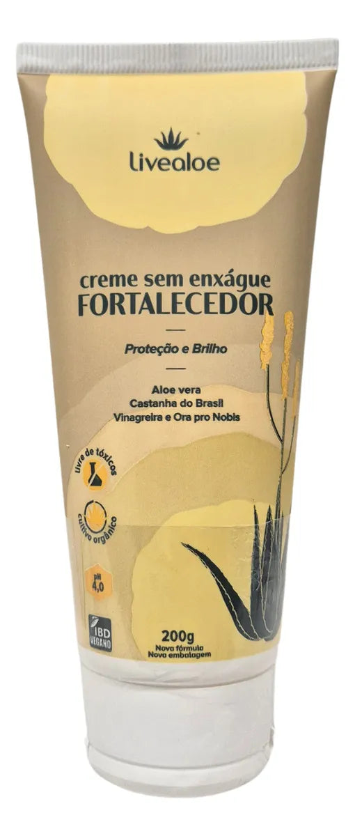 Aloe Vera Babaçu Cupuaçu Crema Fortalecedora Sin Aclarado 200ml - Livealoe