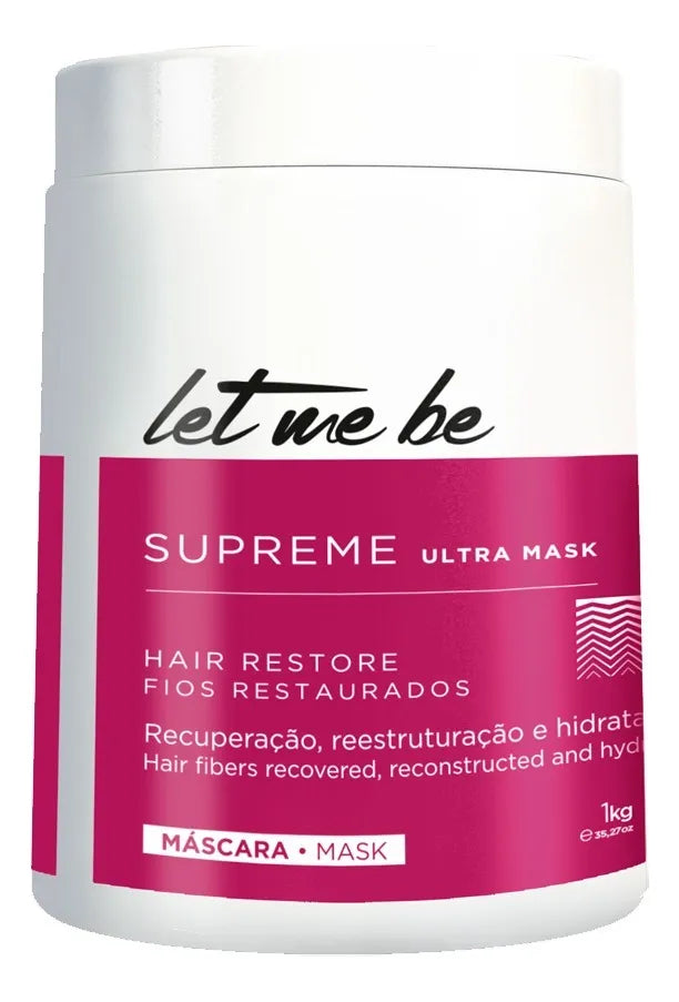 Let Me Be Supreme Mascarilla Capilar Ultra Profunda Hair Restore Mascarilla Recuperadora Selladora 1Kg - ProSalon