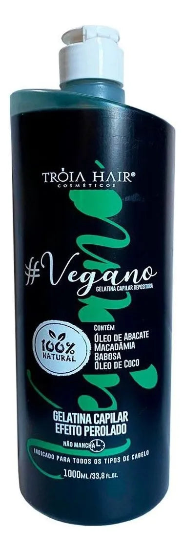 Tratamiento Capilar 100% Natural Vegano Semi Definitivo Sin Formol 1000ml - Troia Hair