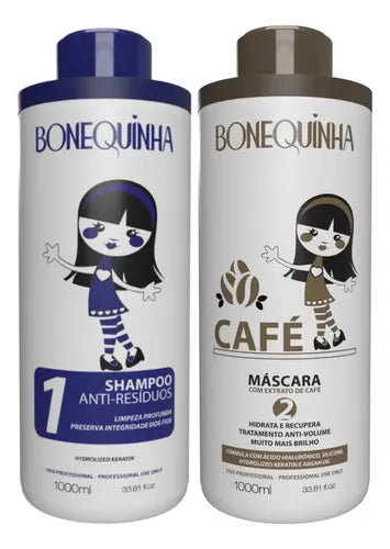 Maria Escandalosa Cafe / Coffee Intelligent Keratin Sealant Progressive Brush Kit 2x1L - Maria Escandalosa