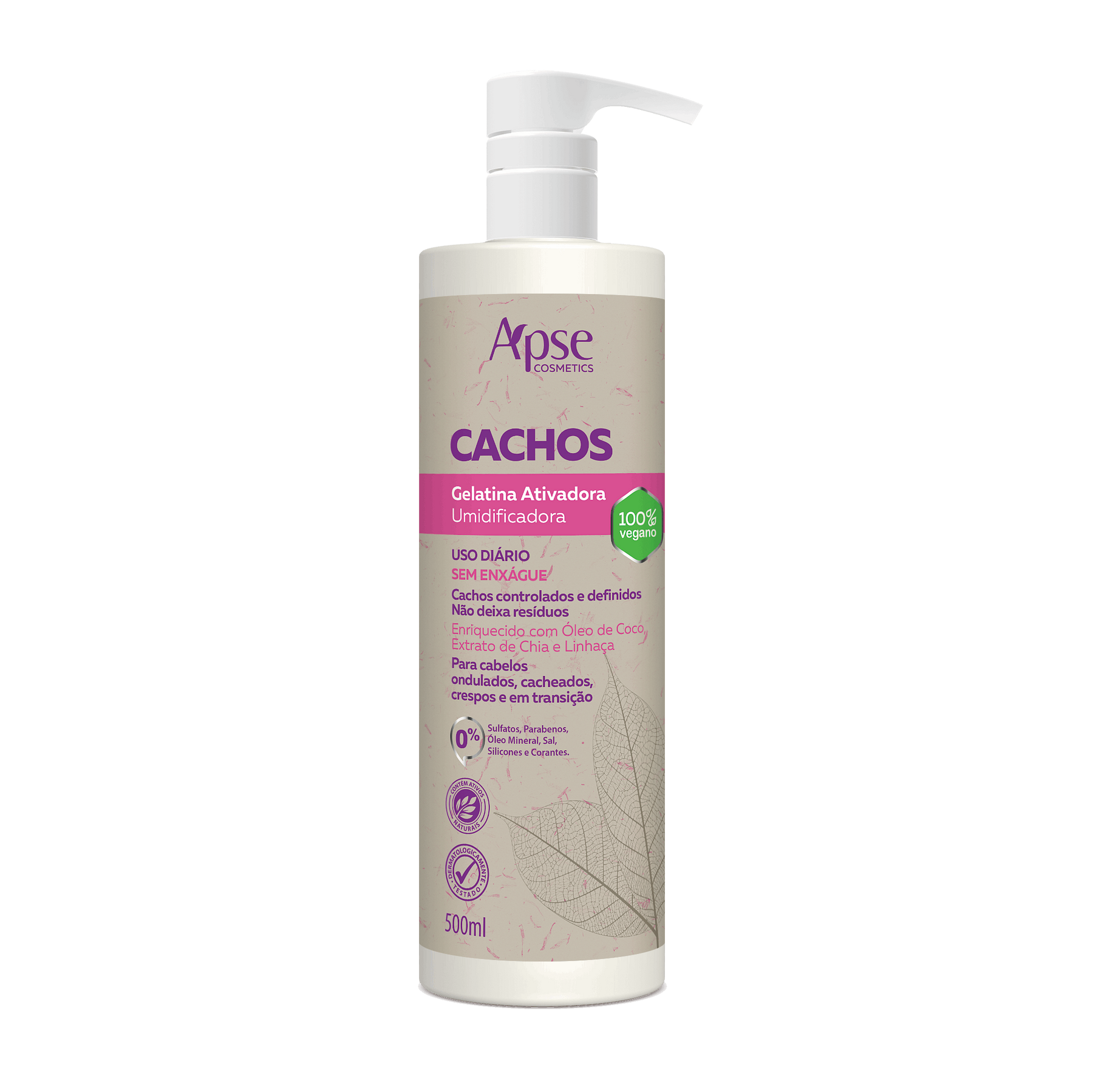 Apse Cosmetics Activators Apse Cosmetics - Activating and Moisturizing Gelatin Curls 16.9 fl oz - Low Poo / No Poo - Conditioning Action