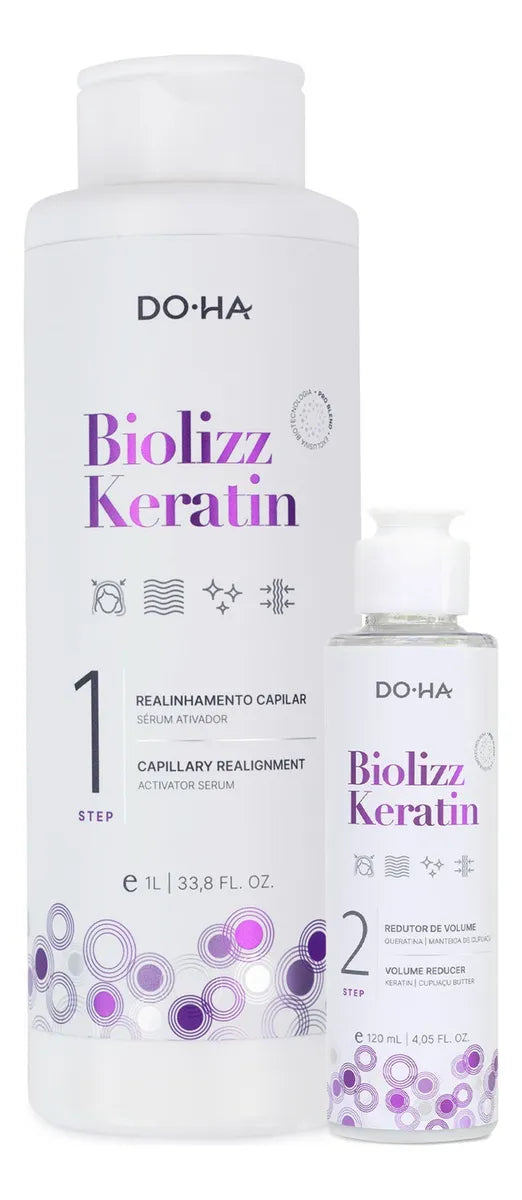 Do-Ha Brazilian Keratin Biolizz Keratin Intensive Smooth Capillary Realignment Complex 2 Prod. - Do-ha