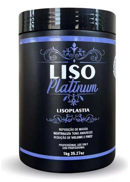 Hair Straightening Platinum btox Mass Replacement Treatment 1Kg - Liso Hair Straightening Platinum btox Mass Replacement Treatment 1Kg - Liso
