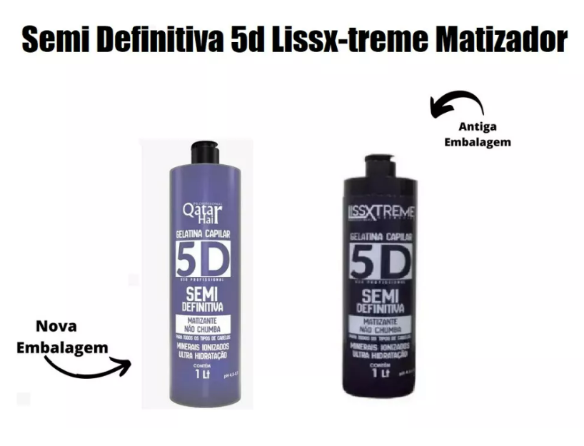 Liss Xtreme Hair Color 5D System Semi-Definitive Tinting Progressive Brush Gelatin 1L - Liss Xtreme