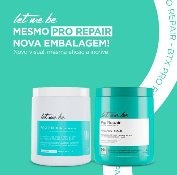 ProSalon Hair Serum and Oils Let Me Be Pro Repair Ultra Mask w/ Coconut Oil, Keratin and Collagen 1kg - ProSalon