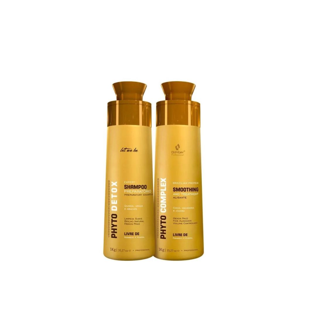 PROSALON ProSalon Let Me Be Phyto Complex + Detox Shampoo Hair Treatment Kit 2x1L (67.6 fl oz)