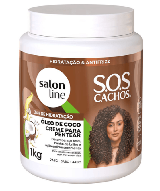Salon Line Combing Cream Salon Line SOS Curls Coconut Wavy Curly Deep Treatment Combing Cream 1Kg