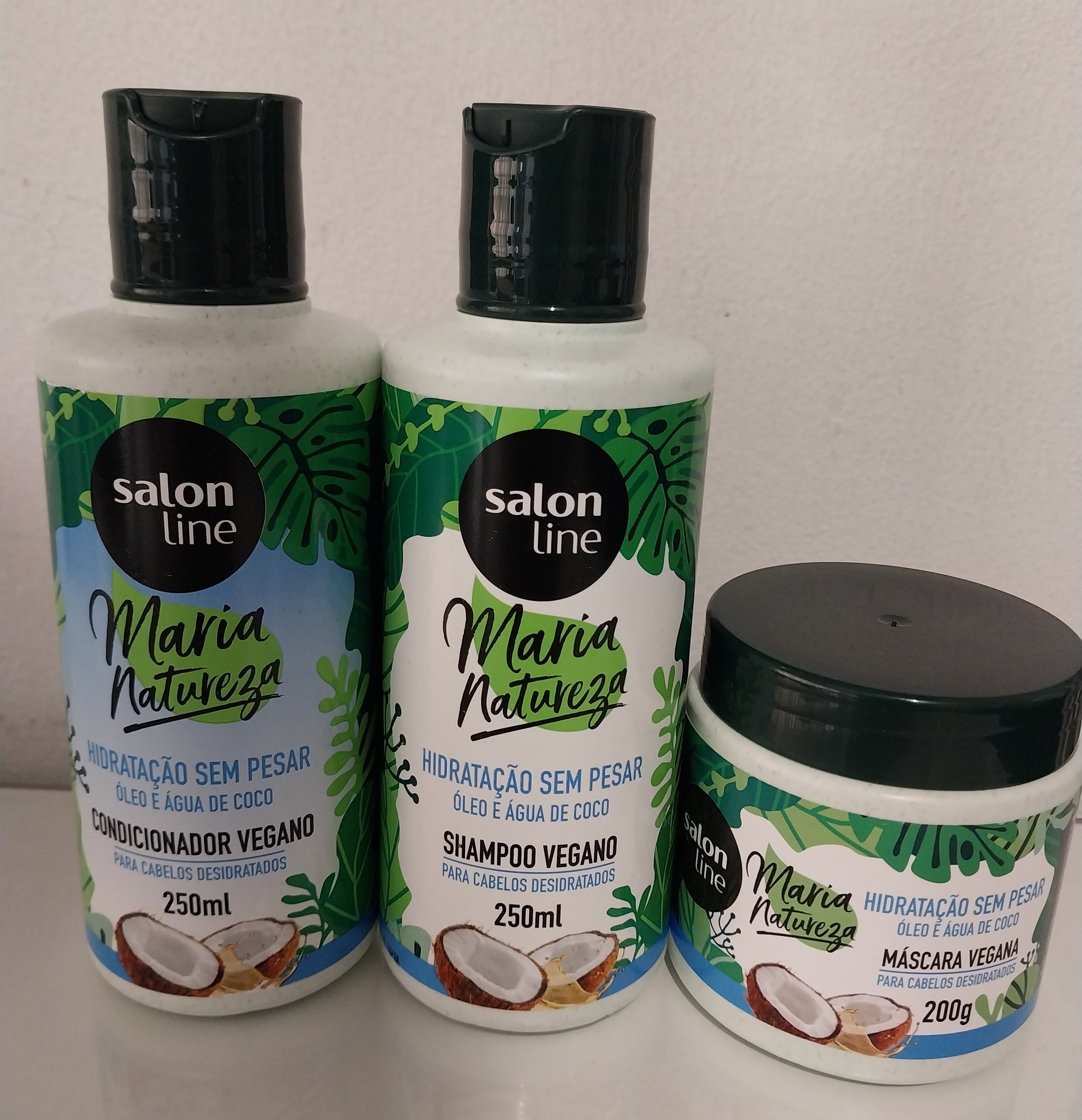 Salon Line Home Care Set Salon Line Argan Amla Neem Millennial Oils Maria Natureza Vegan Kit 3 Products