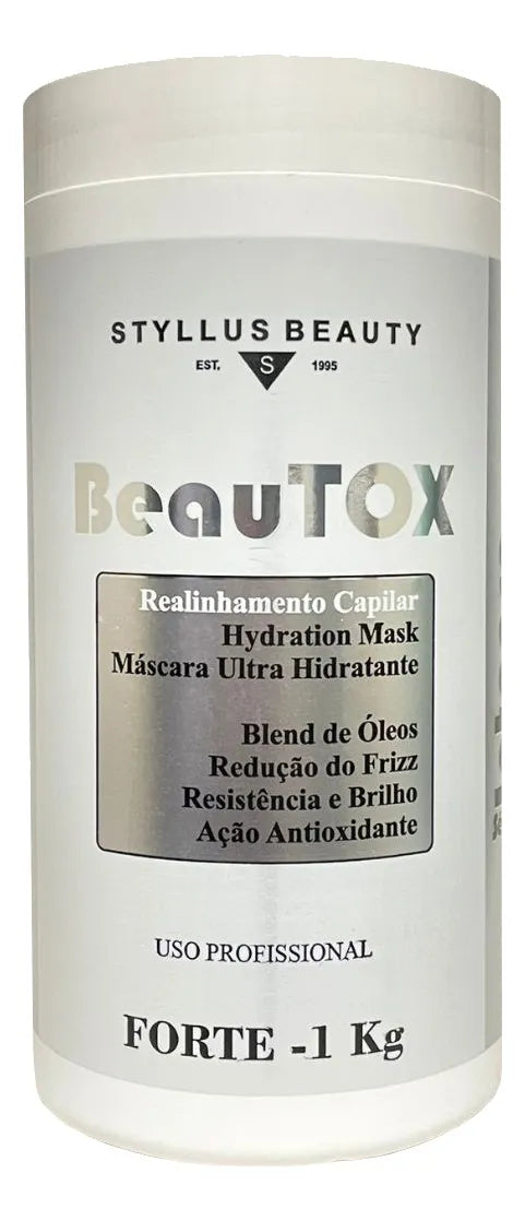 Styllus Beauty Hair Color Btox Beautox Strong Blond Tinting Argan Oil Hydration Mask 1KG - Styllus Beauty