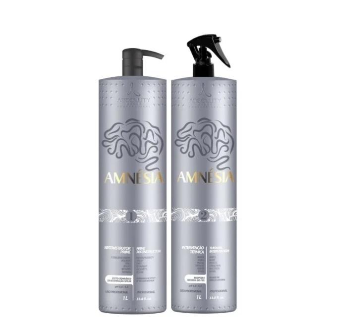 Absoluty Color Brazilian Keratin Treatment Amnesia Reconstructor Prime Thermal Hair Treatment Kit 2x1L - Absoluty Color
