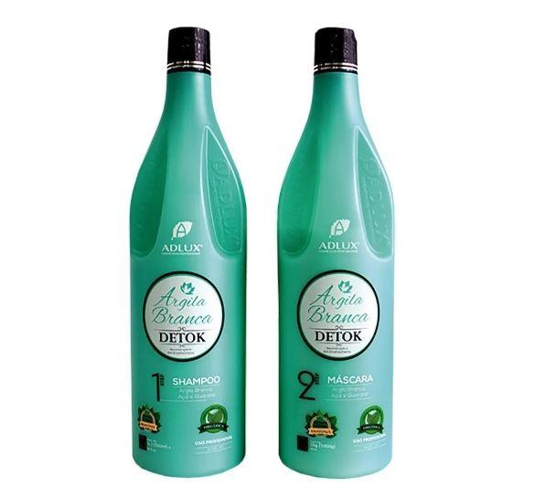 Reconstrucción Profesional Arcilla Blanca Terapia Hidratación Detok's 2x1L - Adlux