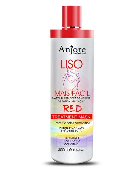 Red Hair Progressive Shower Smooths Intense Color Keratin Mask 300g - Anjore
