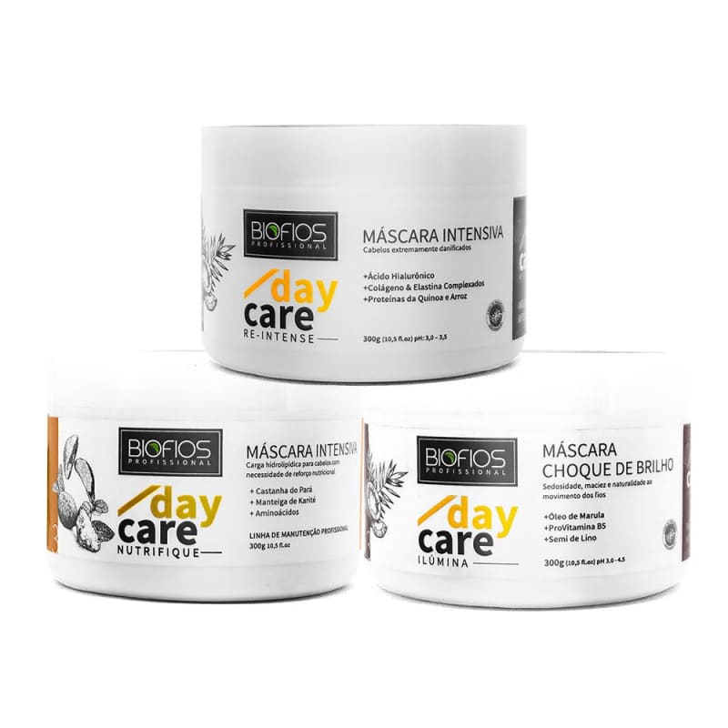 Biofios Profissional Hair Care Kits Biofios Profissional Kit Chronogram Capillary Daycare (3 Products)