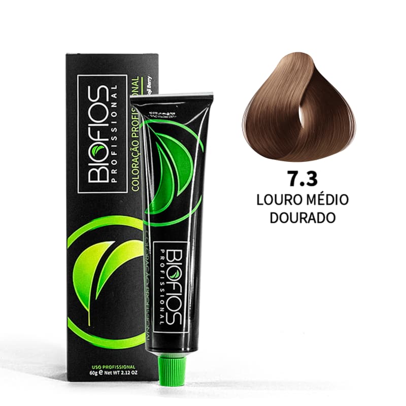 Biofios Profissional Hair Color Biofios Profissional 5.3 Light Brown Golden Coloring 60g