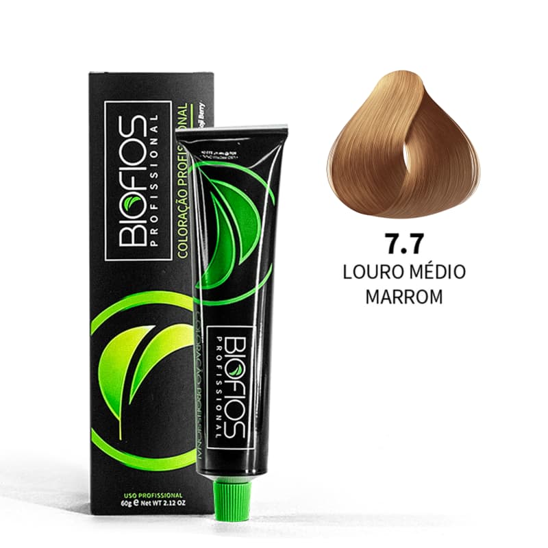 Biofios Profissional Hair Color Biofios Profissional 7.7 Medium Blonde Broadcasting Permanent 60g