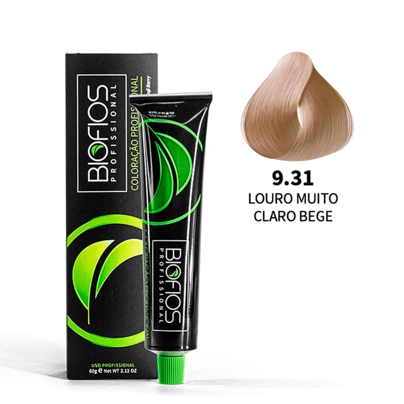 Biofios Profissional Hair Color Biofios Profissional 9.31 Medium Blonde Beig- Permanent Coloring 60g