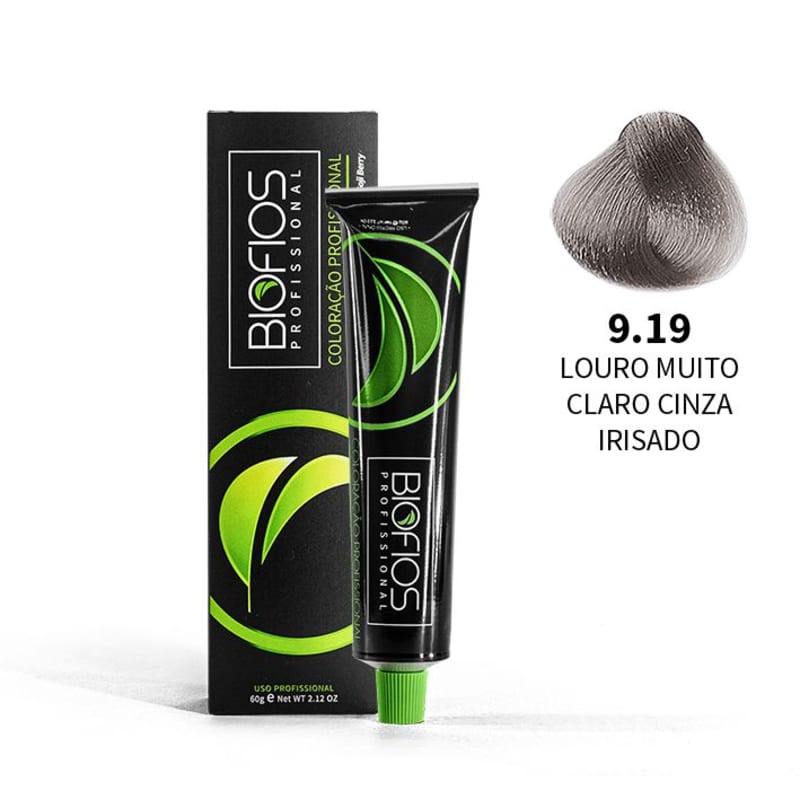 Biofios Profissional Hair Color Biofios Profissional Profisisonal 9.19 Very Clear Blond Gray Irisate- Coloration 60g