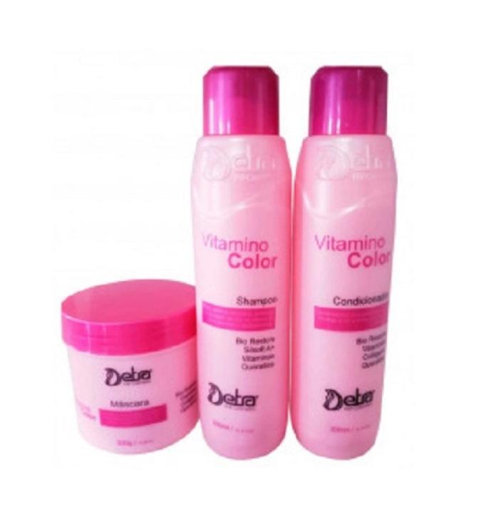 Detra Hair Home Care Vitamino Color Keratin Shine Maintenance Treatment Kit 3x300ml - Detra Hair
