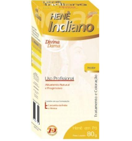 Divina Dama Brazilian Keratin Treatment Indian Henê Colorless Smelless Powder Straightening Henna 80g - Divina Dama