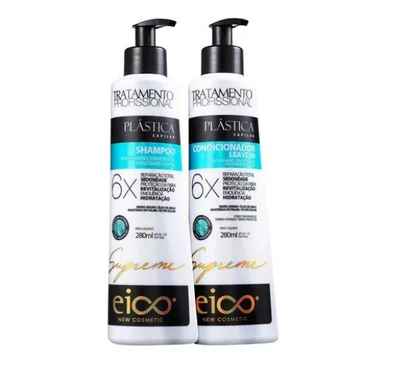 Eico Brazilian Keratin Treatment Capillary Plastic 6X Repair Emollience Silkiness Hydration Revitalization 2x280 - Eico