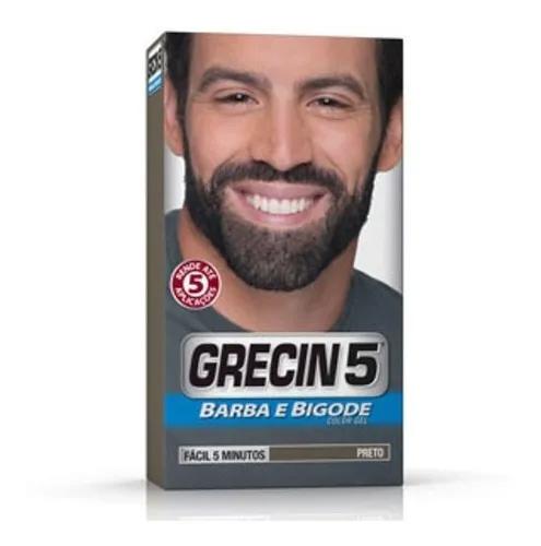 Grecin Men's Treatment Gregin 5 Beard Bigode E Chops Black 110 - Grecin