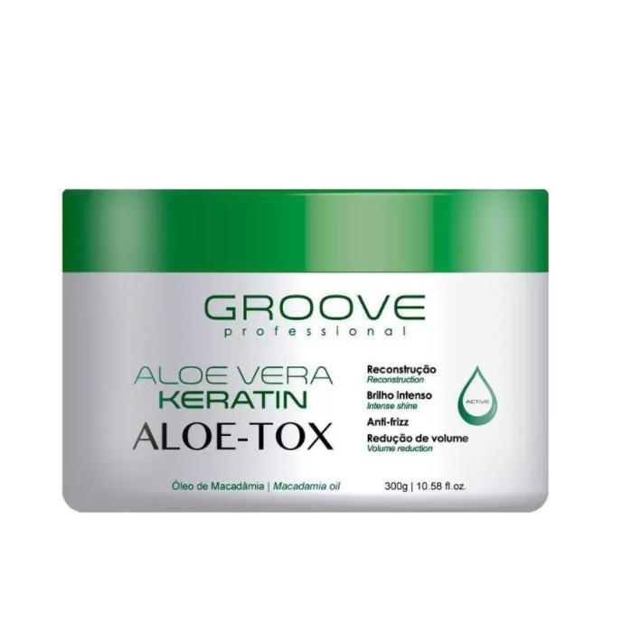 Groove Brazilian Keratin Treatment Professional Keratin Aloe Vera Macadamia Reconstructor Aloe-Tox 300g - Groove