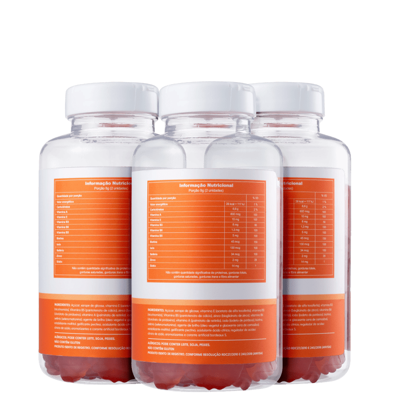 Imunehair Hair Care Imunehair Kit Vitamins Bala De Pectina Trio (2 Products)