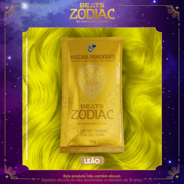 Kamaleão Color Hair Color Kamaleão Color Leão Beats Zodiac Pigment Mask 100g / 3.52 fl oz