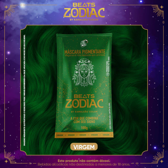 Kamaleão Color Hair Color Kamaleão Color Virgem Beats Zodiac Pigment Mask 100g / 3.52 fl oz