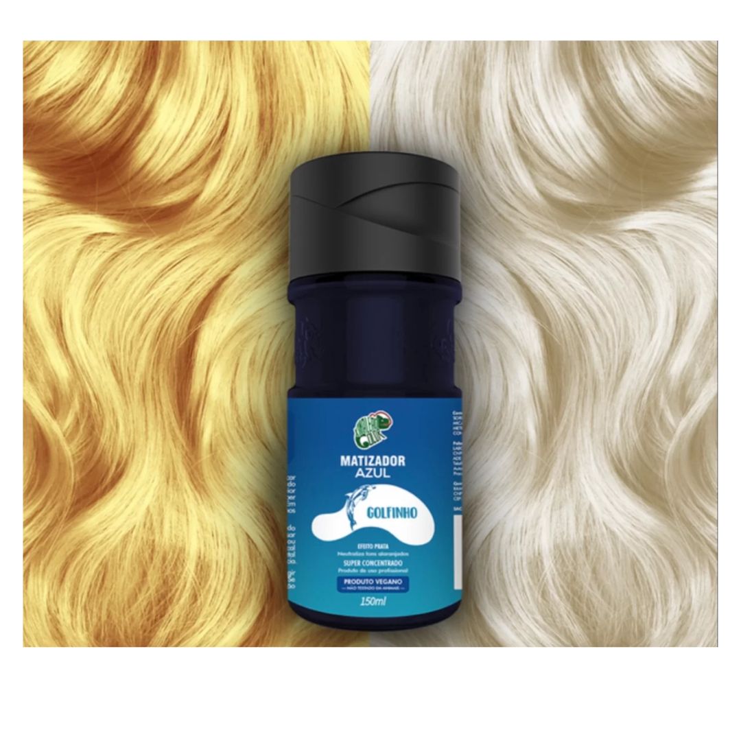 Kamaleão Color Home Care Golfinho Blue Tinting Silver Effect Vegan Treatment 150ml - Kamaleão Color