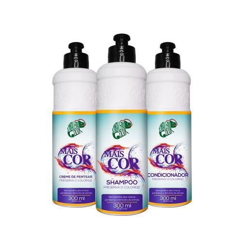 Kamaleão Color Home Care More Color Fixation Protection Treatment Maintenance Kit 3x300 - Kamaleão Color