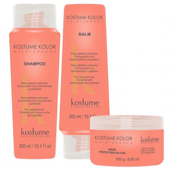 Kostume Home Care Colored Treatment Kolor Color Booster Intensifier Maintenance 3 Prod. - Kostume