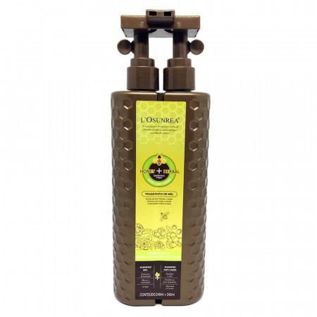 Hair Shampoo Honey Fragance Tea Tree Essence Anti-Dandruff 480ml - L'Osunrea