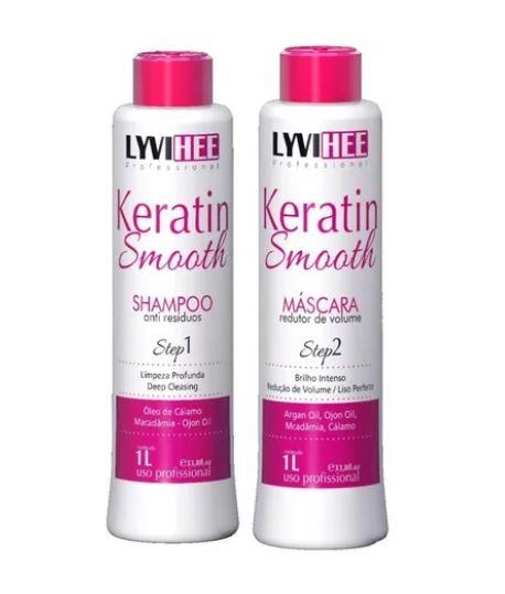 Professional Keratin Smooth Progressive Brazilian Blowout Kit 2x1L L
