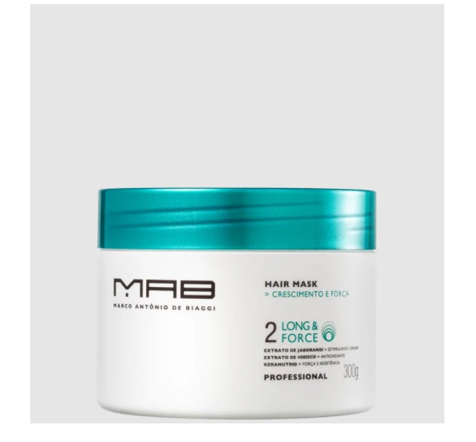 MAB Hair Care Long & Force Hair Growth Treatment Strenght Resistance Mask 300g - MAB