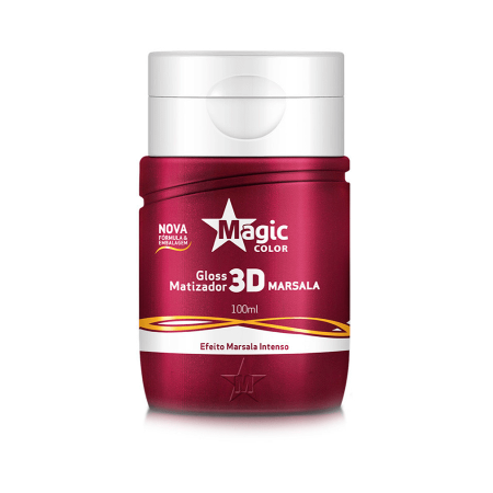Intense Effect Red Marsala Treatment 3D Tinting Gloss Mask 100ml - Magic Color