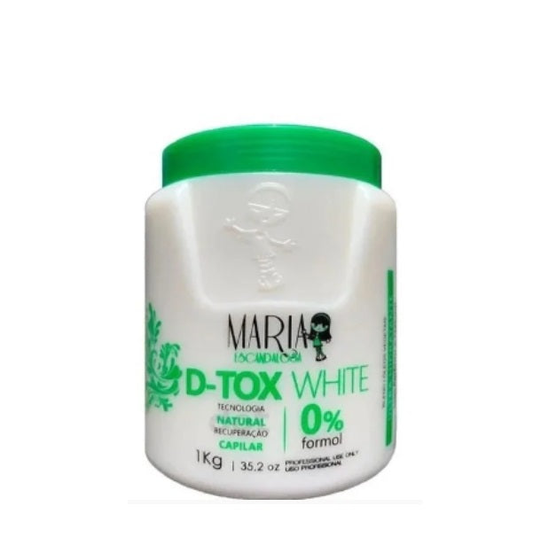 Maria Escandalosa Hair Mask Deep Hair Mask White Formaldehyde Free Maria Escandalosa 1kg - Maria Escandalosa