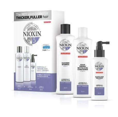 Nioxin Brazilian Keratin Treatment System 5 Chemically Treated Hair Light Tuning Treatment Kit 3 Prod. - Nioxin