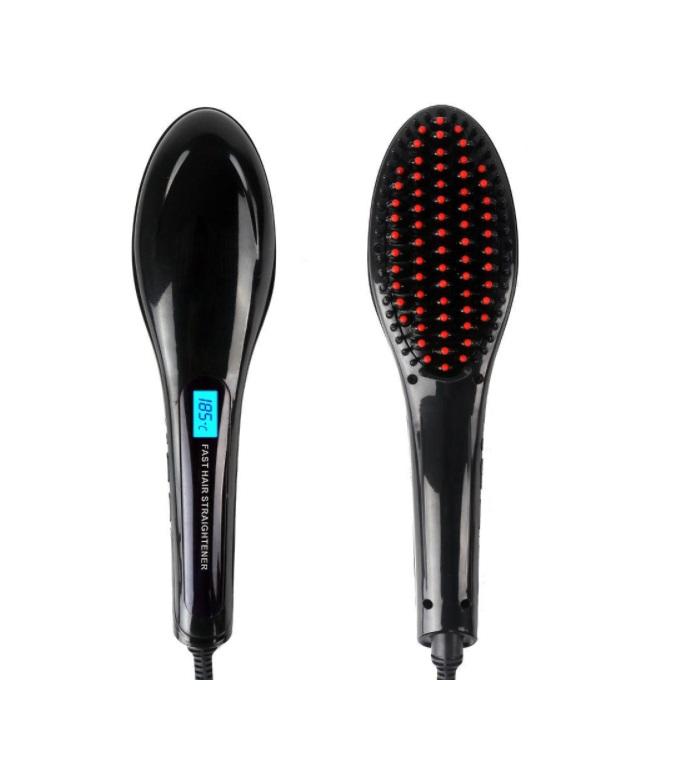 Other Brands Acessories Straightening Magic Fast Hair Straightener Black Bivolt Smoothing Brush - Roger