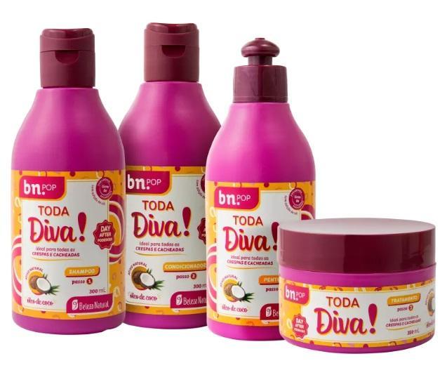 Tratamiento Profesional Cabello Rizado Ondulado Natural Beauty All Diva 5 Prod. - bn.POP