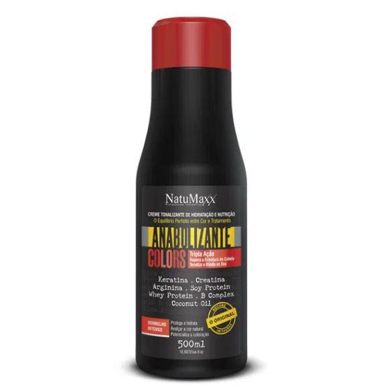 Other Brazilian Keratin Treatment Anabolic Colors Intense Red Tinting Nutrition Hydration Cream 500ml - Natumaxx