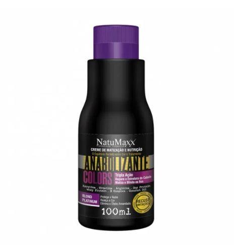 Other Brazilian Keratin Treatment Anabolic Colors Platinum Nutrition Hydration Tinting Cream 100ml - Natumaxx