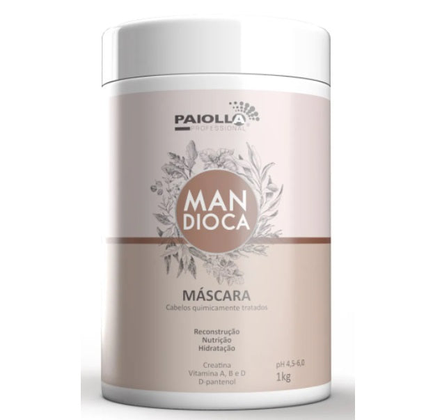 Paiolla Hair Color Mandioca Cassava Damaged Hair Reconstruction Treatment Mask 1Kg - Paiolla