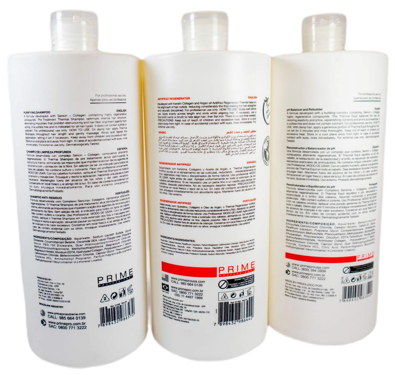 Prime Pro Extreme Kit Professional Thermal Complex Hair Treatment 3x1 - Prime Pro